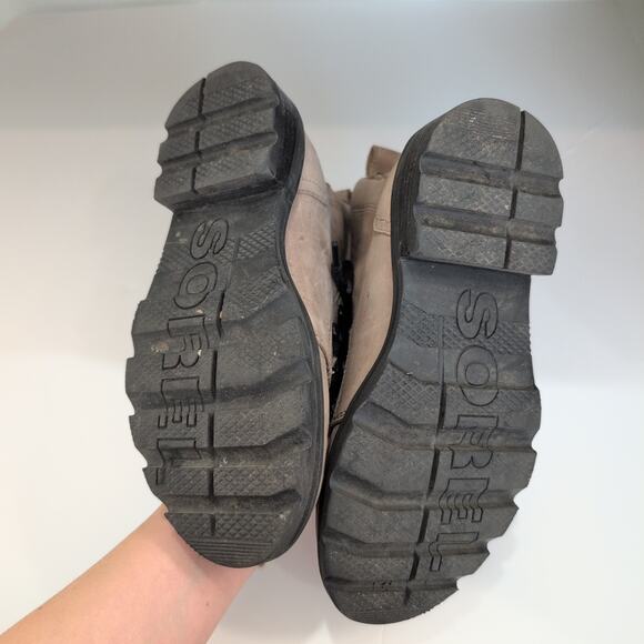 Free People Camp Out Canvas Combat Boot Tan‎ Lug Heel Chunky Streetwear 38 7.5-8 - Picture 6 of 13